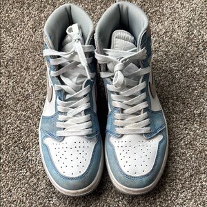 Nike Air Jordan 1 High Blue White Sneakers